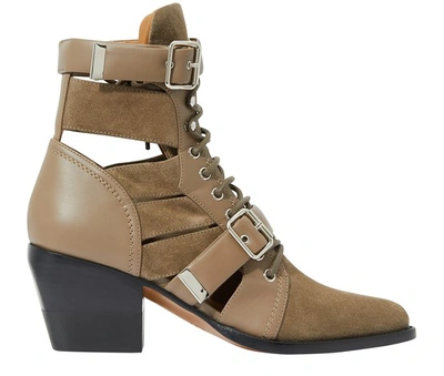 Shop Chloé Rylee Ankle Boots In Motty Grey