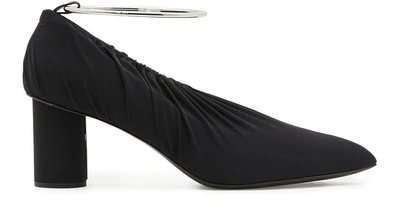 Shop Jil Sander Ring Pumps In Black