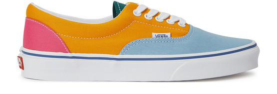 vans era canvas multi bright