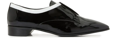 Shop Pierre Hardy Alpha Rock Derby Shoes In Patent Calf Black White