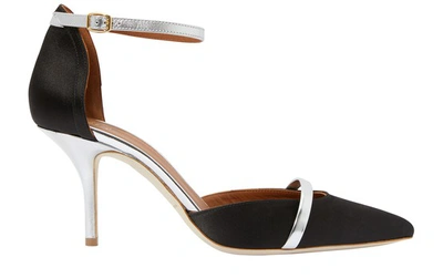 Shop Malone Souliers Booboo Pumps In Black/silver/silver