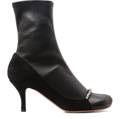 Shop Valentino Gavarani Sock-fit Ankle Boots In Black