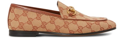 Shop Gucci New Jordaan Loafers In Beige