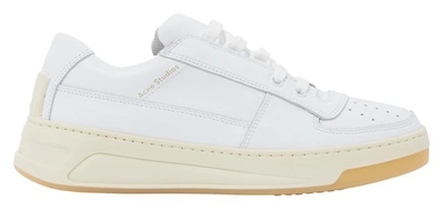 Shop Acne Studios Steffey Laced Sneakers In White