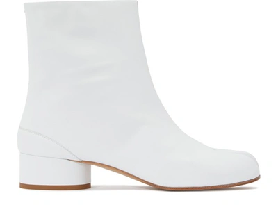 Shop Maison Margiela Tabi Strech Boots In White