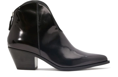 Shop Msgm Tronchetto Heeled Ankle Boots In Black