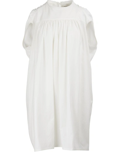 Shop Atlantique Ascoli Celeste Dress In Natural/white