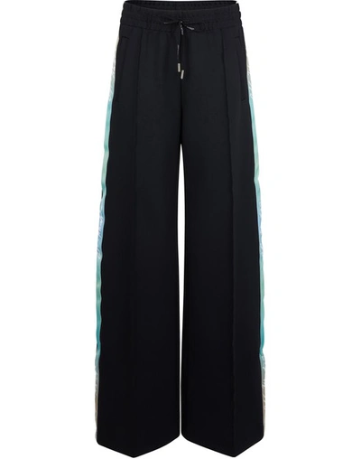 Shop Off-white Jersey Tracksuit Bottoms In Black