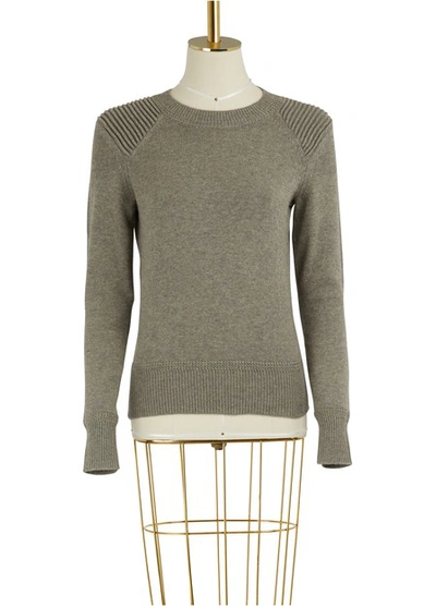 Shop Isabel Marant Étoile Kleeza Cotton And Wool Sweater In Grey