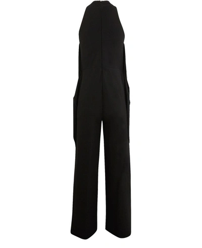 Shop Stella Mccartney Fringed Jumpsuit In 1000 - Black