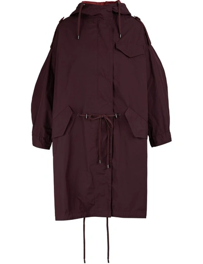 Shop Isabel Marant Étoile Duano Coat In Burgundy