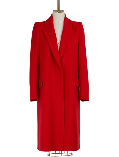 Shop Alexander Mcqueen Wool And Cashmere Coat In 6610 Lust Red