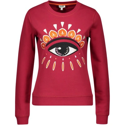 Shop Kenzo Eye Sweatshirt In Cerise