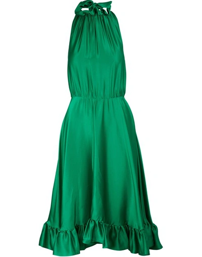 Shop Msgm Abito Dress In Green