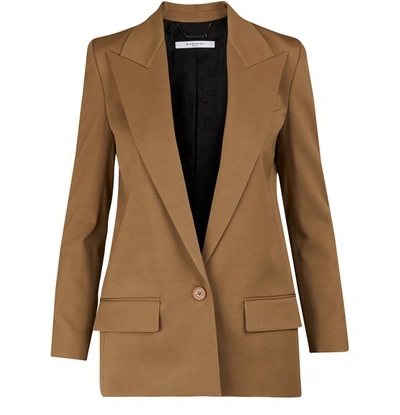 Shop Givenchy Single-breasted Jacket In Sable