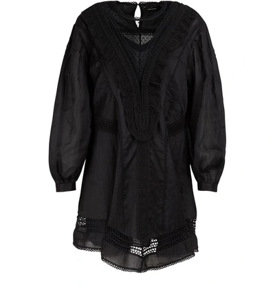Shop Isabel Marant Rowina Dress In Black