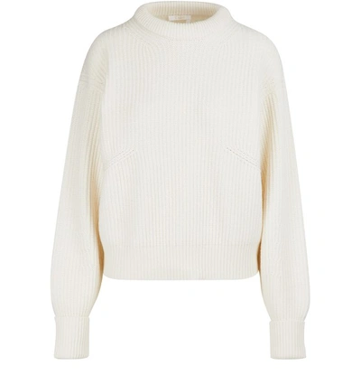 Shop Chloé Merino Wool Sweater In Iconic Milk