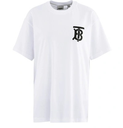 Shop Burberry Emerson T-shirt In White