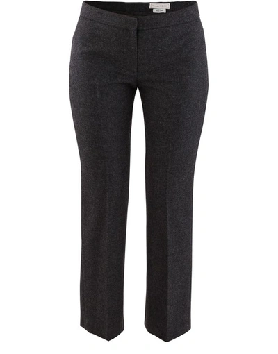 Shop Alexander Mcqueen Tailored Trousers In Charcoal