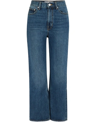 Shop Proenza Schouler Cropped Jeans In 00439 Medium Blue