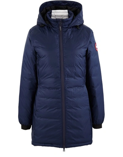Shop Canada Goose Camp Hooded Jacket In Admiral Blue
