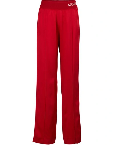 Shop Moncler Track Pants In Red