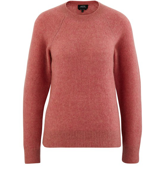 A P C Wendy Jumper In Vieux Rose Modesens
