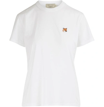 Shop Maison Kitsuné Fox Head Patch T-shirt In White