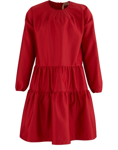 Shop N°21 Long Sleeve Dress In Red