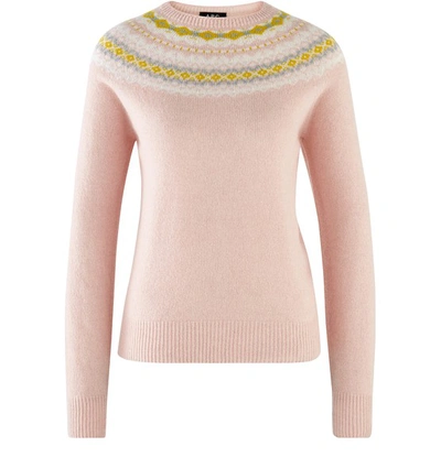 Shop Apc Miranda Jumper In Rose Pale