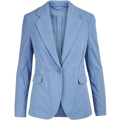 Shop Acne Studios Tailored Jacket In Mineral Blue