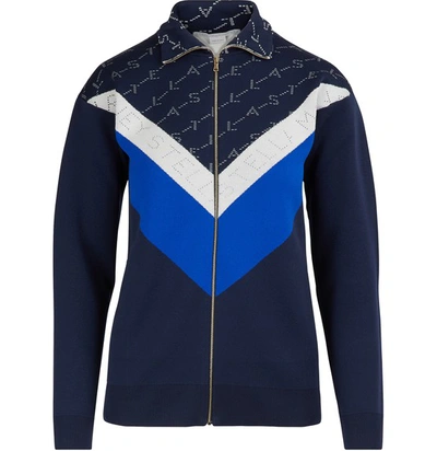 Shop Stella Mccartney Zippered Sweatshirt In 8491 - Ink Colourway