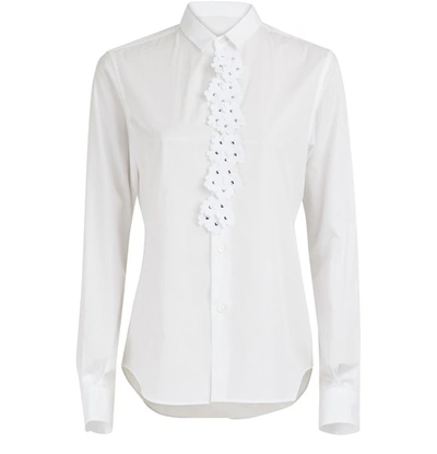 Shop Moncler Genius 6 Moncler Noir Kei Ninomiya Flower Appliqué Shirt In 001 White