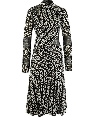 Shop Proenza Schouler Printed Dress In Black White Bug Print