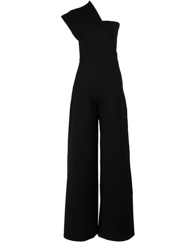 Shop Stella Mccartney Cady Stretch Jumpsuit In 1000 Black