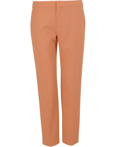 Shop Chloé Tailored Trousers In Sunny Brown