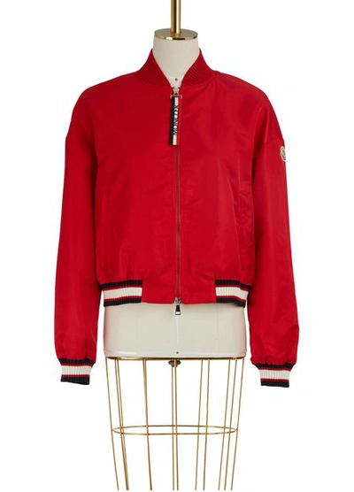 Shop Moncler Actinote Bomber Jacket In Red