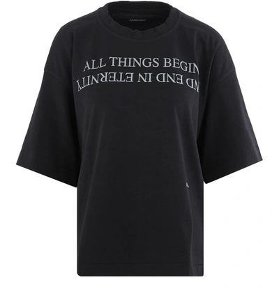 Shop Ambush Boxy" Cotton T-shirt In Black