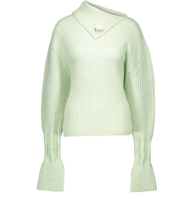 Shop Jw Anderson Wool And Cashmere Jumper In Pistachio