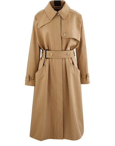 Shop Givenchy Long Trench Coat In Beige