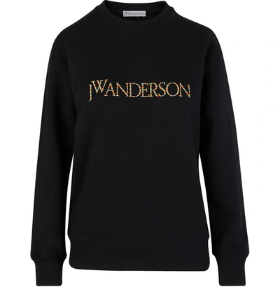 Shop Jw Anderson Logo Sweatshirt In Black