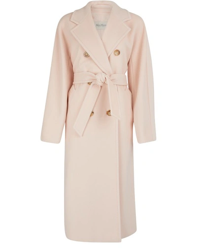 Shop Max Mara Madame Wool Coat In Pink