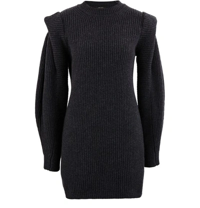 Shop Isabel Marant Beatsy Dress In Anthracite