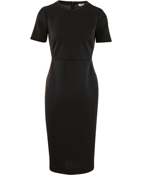 fendi black jersey dress