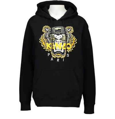 Shop Kenzo Tiger Hooded Sweatshirt In Black