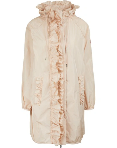 Shop Moncler Genius Moncler X Simone Rocha - Geranium Jacket In Beige