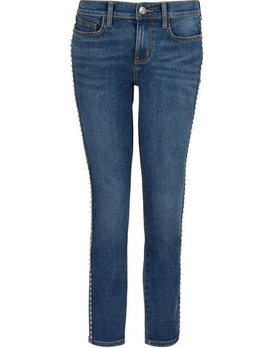 Shop Current Elliott The Caballo Stiletto Studded Jeans In Kelby W/ Studs