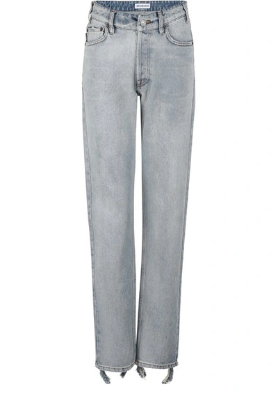 Shop Balenciaga V-neck 5 Pockets Pants In 4009