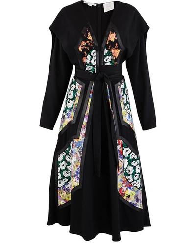 Shop Stella Mccartney Wrap Dress In 1000 - Black