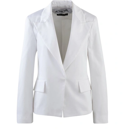 Shop A Cheval Pampa Gardel Blazer In White